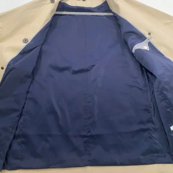 J.Crew Womens Double-Breasted Belted short Trench Coat XS Beige Cotton Outerwear - Picture 8 of 11